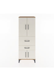 Hyperion Dolap 3 Raflı 2 Çekmeceli 4 Kapaklı 60x44x163 Çam-Aytaşı