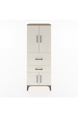 Hyperion Dolap 3 Raflı 2 Çekmeceli 4 Kapaklı 60x44x163