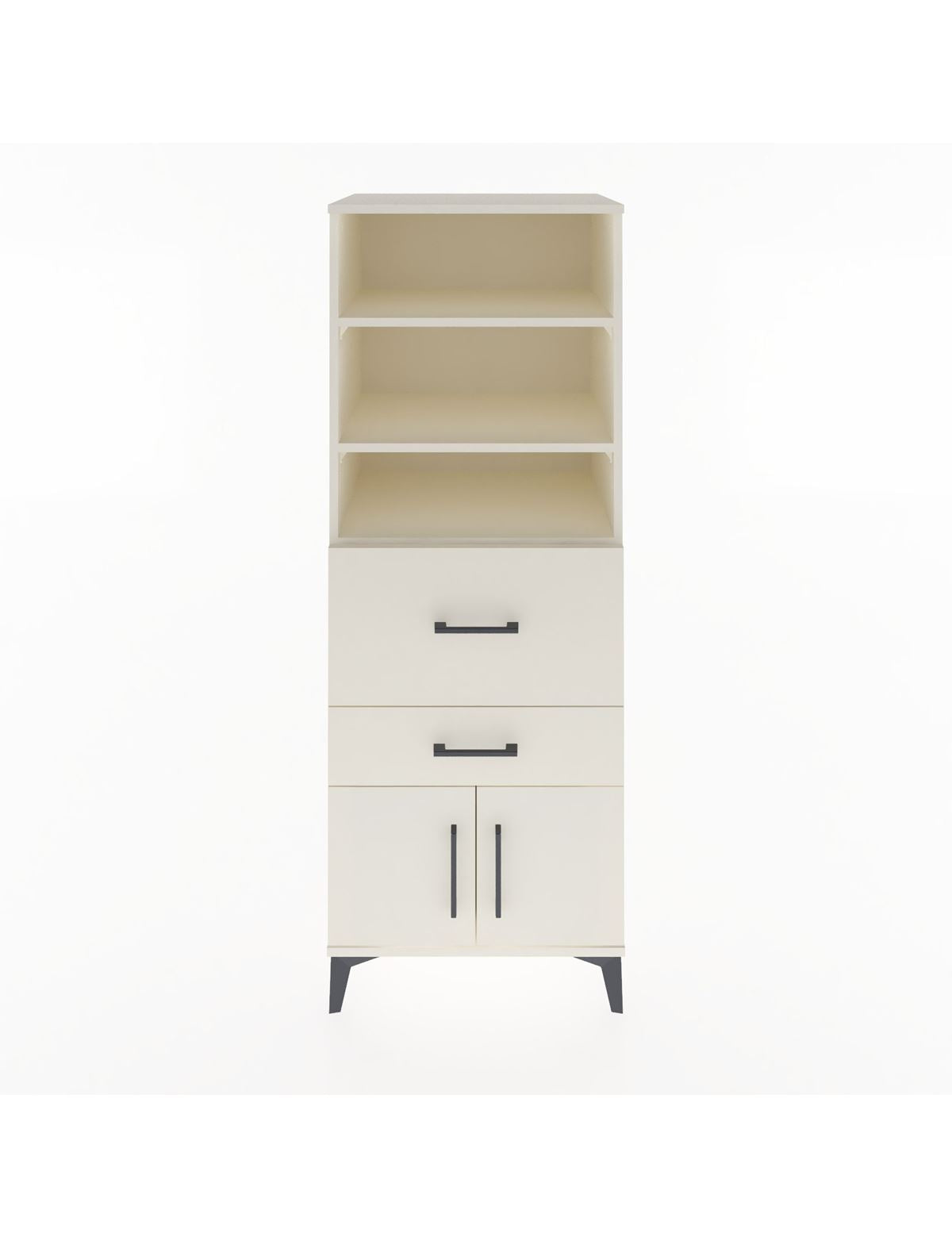 Hyperion Dolap 3 Raflı 2 Çekmeceli 2 Kapaklı 60x44x163 Aytaşı-Aytaşı