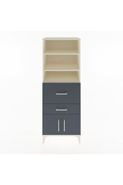 Hyperion Dolap 3 Raflı 2 Çekmeceli 2 Kapaklı 60x44x163 Aytaşı-Antrasit