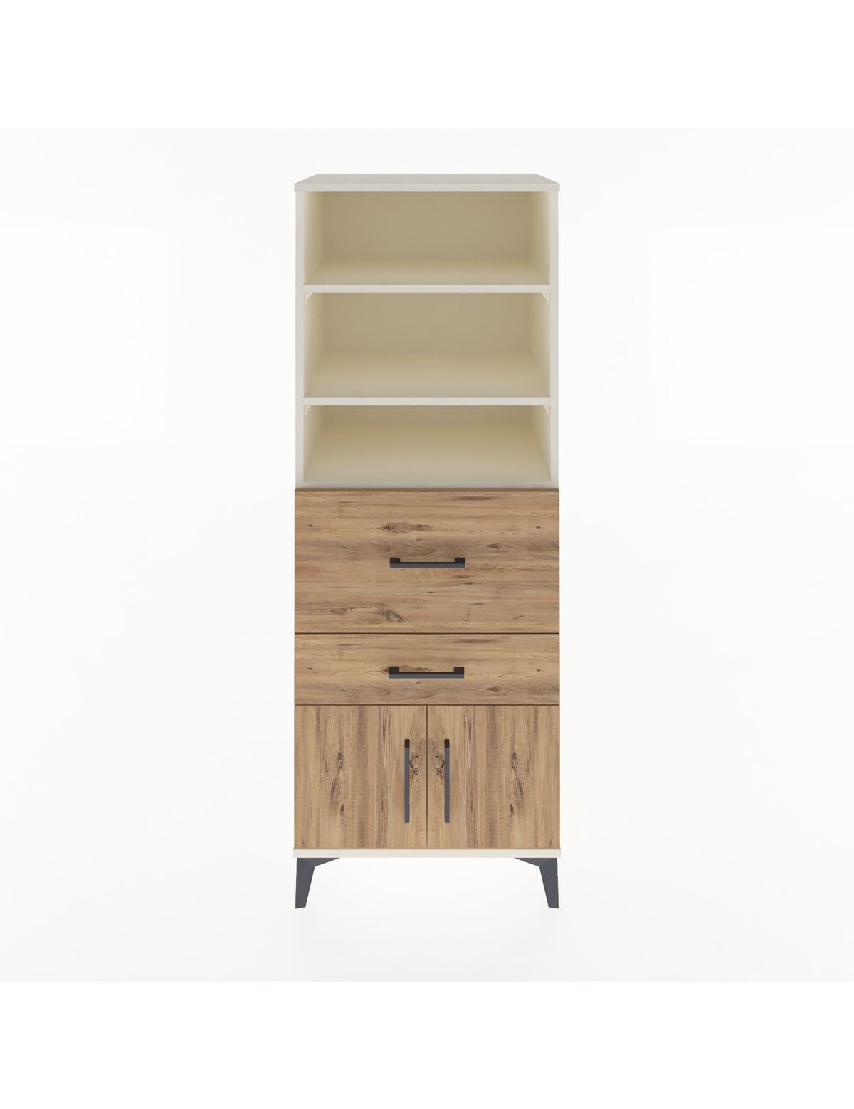 Hyperion Dolap 3 Raflı 2 Çekmeceli 2 Kapaklı 60x44x163 Aytaşı-Çam