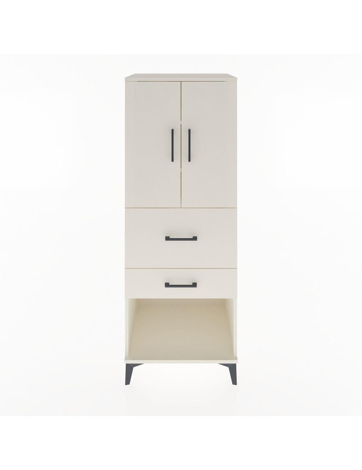 Hyperion Dolap 3 Raflı 2 Çekmeceli 2 Kapaklı 60x44x163 Aytaşı-Aytaşı