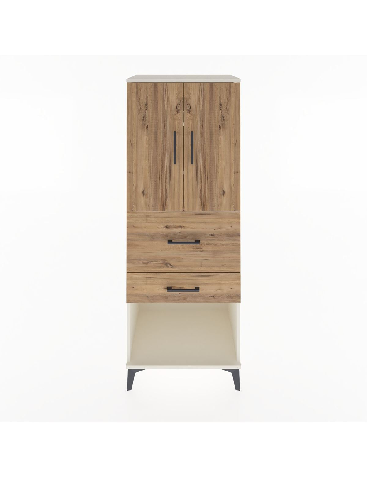 Hyperion Dolap 3 Raflı 2 Çekmeceli 2 Kapaklı 60x44x163 Aytaşı-Çam