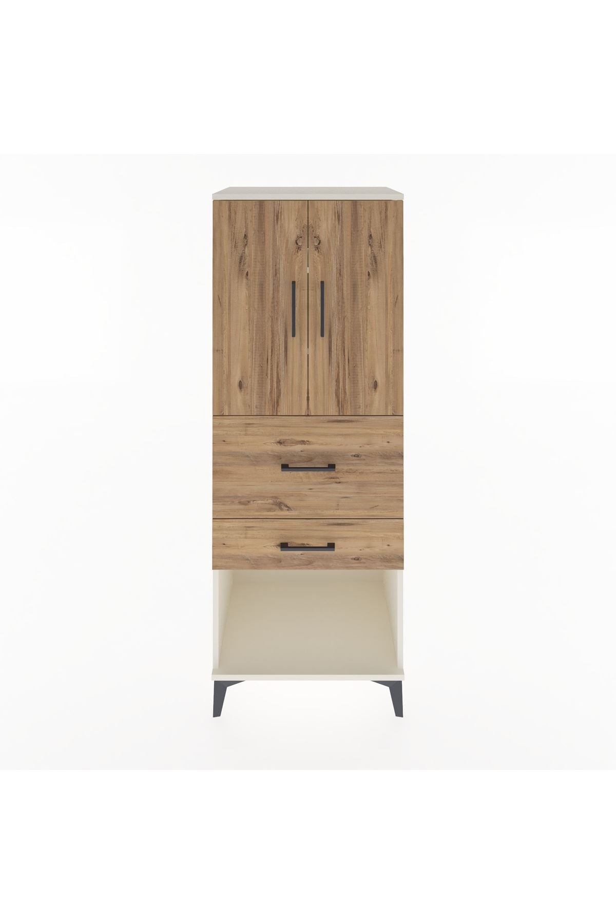 Hyperion Dolap 3 Raflı 2 Çekmeceli 2 Kapaklı 60x44x163 Aytaşı-Çam