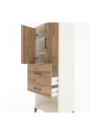 Hyperion Dolap 3 Raflı 2 Çekmeceli 2 Kapaklı 60x44x163 Aytaşı-Çam