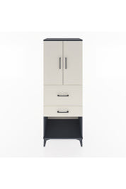 Hyperion Dolap 3 Raflı 2 Çekmeceli 2 Kapaklı 60x44x163 Antrasit-Aytaşı