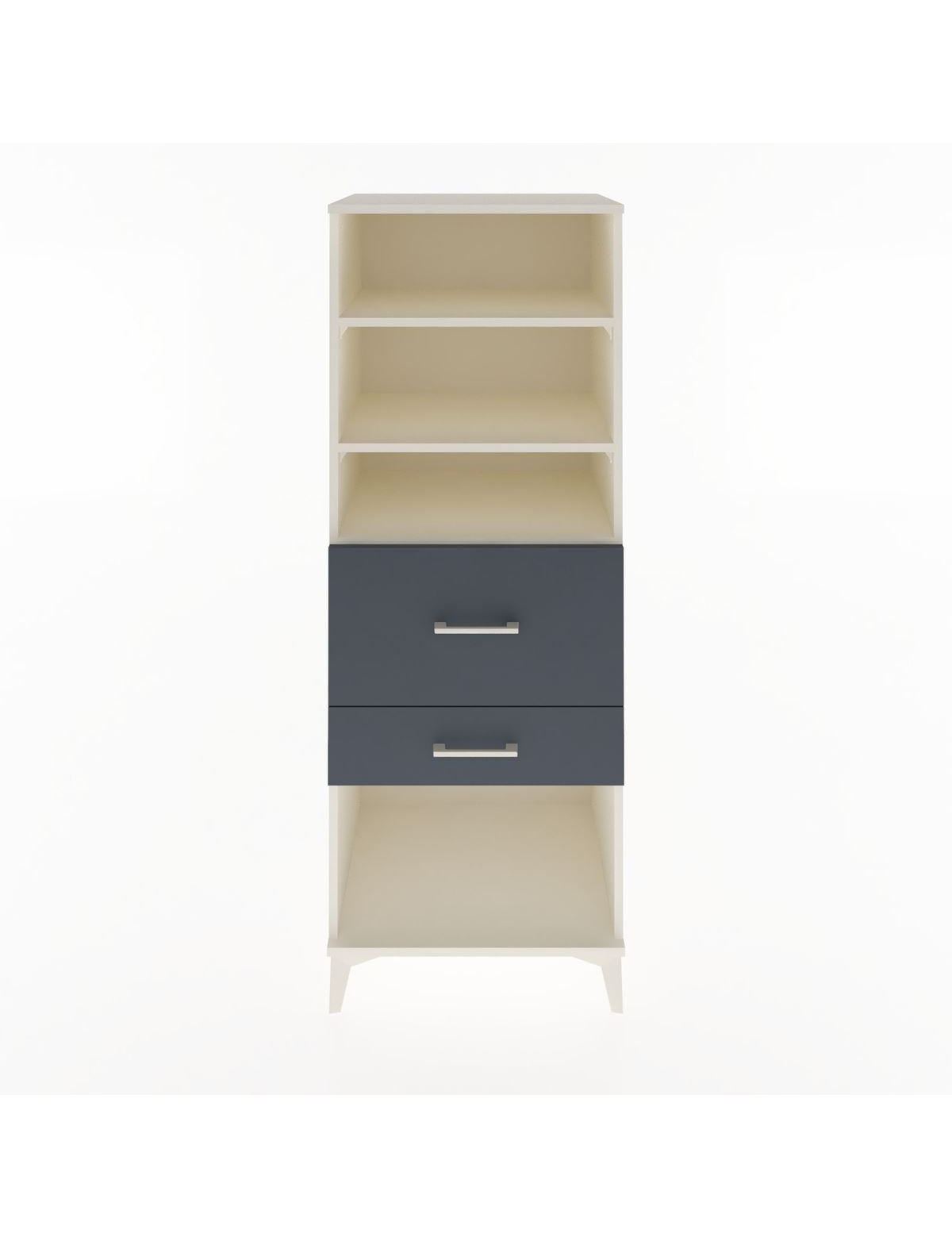 Hyperion Dolap 3 Raflı 2 Çekmeceli 60x44x163 Aytaşı-Antrasit