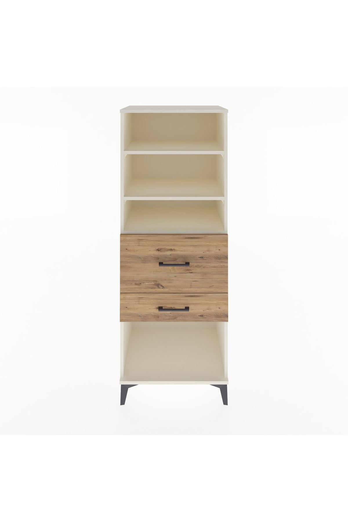 Hyperion Dolap 3 Raflı 2 Çekmeceli 60x44x163 Aytaşı-Çam