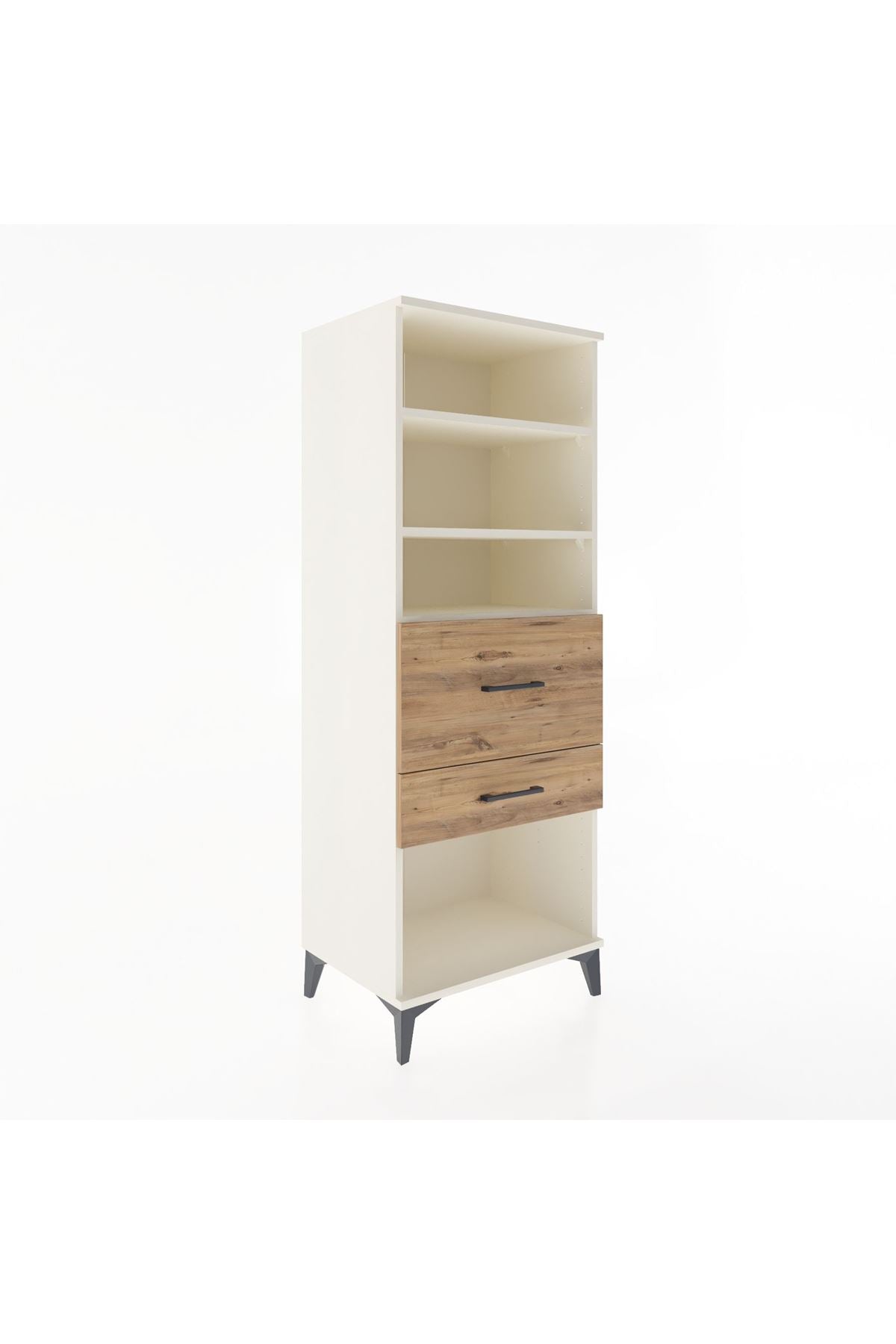 Hyperion Dolap 3 Raflı 2 Çekmeceli 60x44x163 Aytaşı-Çam