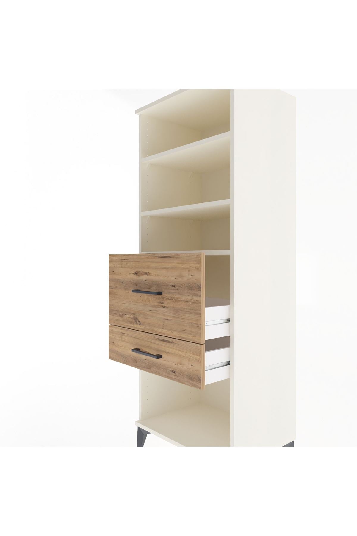 Hyperion Dolap 3 Raflı 2 Çekmeceli 60x44x163 Aytaşı-Çam