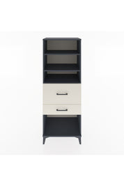 Hyperion Dolap 3 Raflı 2 Çekmeceli 60x44x163 Antrasit-Aytaşı