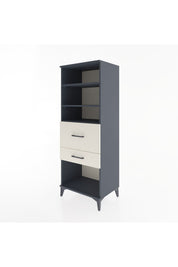 Hyperion Dolap 3 Raflı 2 Çekmeceli 60x44x163 Antrasit-Aytaşı