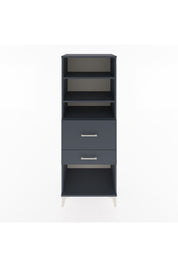 Hyperion Dolap 3 Raflı 2 Çekmeceli 60x44x163 Antrasit-Antrasit