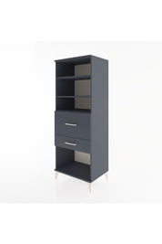 Hyperion Dolap 3 Raflı 2 Çekmeceli 60x44x163 Antrasit-Antrasit