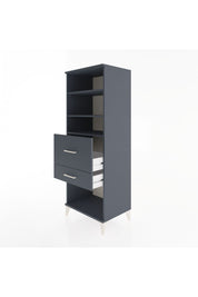 Hyperion Dolap 3 Raflı 2 Çekmeceli 60x44x163 Antrasit-Antrasit