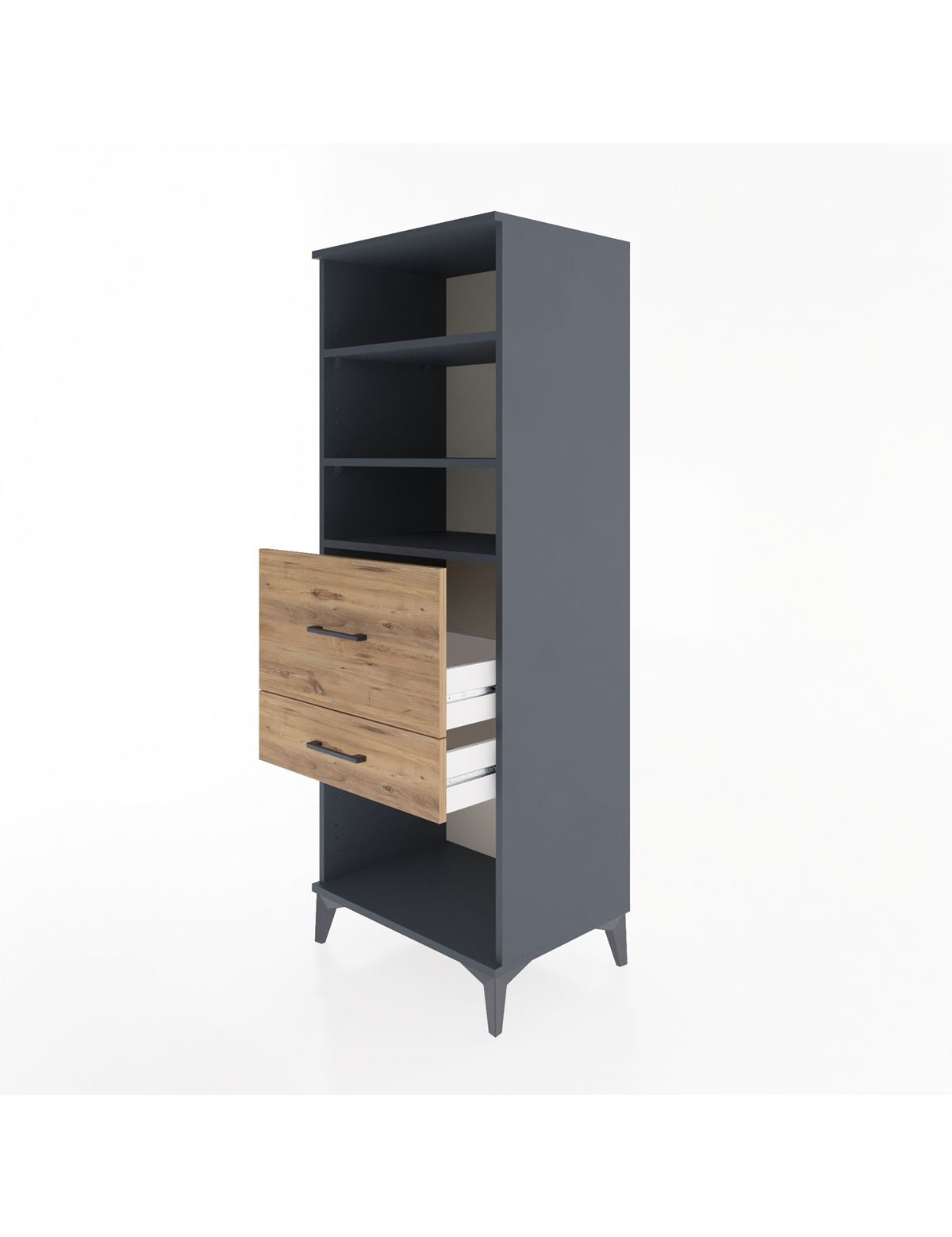 Hyperion Dolap 3 Raflı 2 Çekmeceli 60x44x163 - S53M032V6B