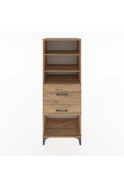 Hyperion Dolap 3 Raflı 2 Çekmeceli 60x44x163 Çam-Çam