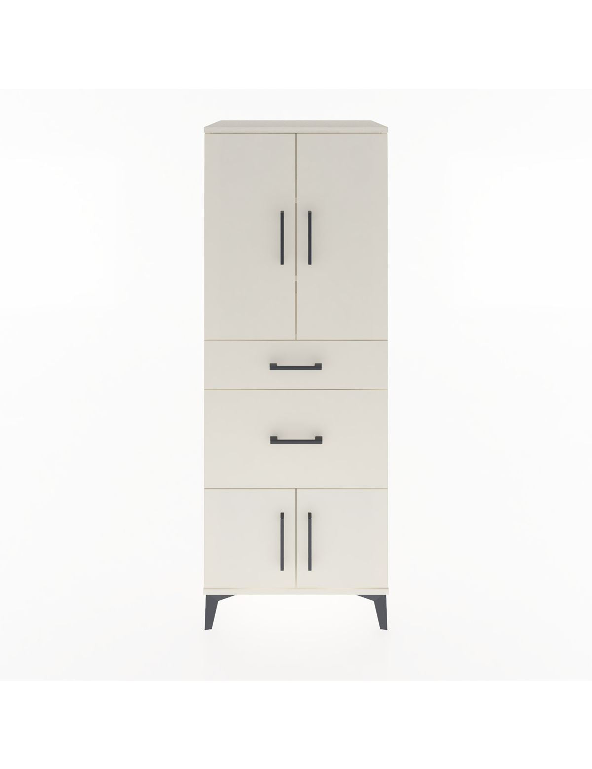 Hyperion Dolap 3 Raflı 2 Çekmeceli 4 Kapaklı 60x44x163 Aytaşı-Aytaşı