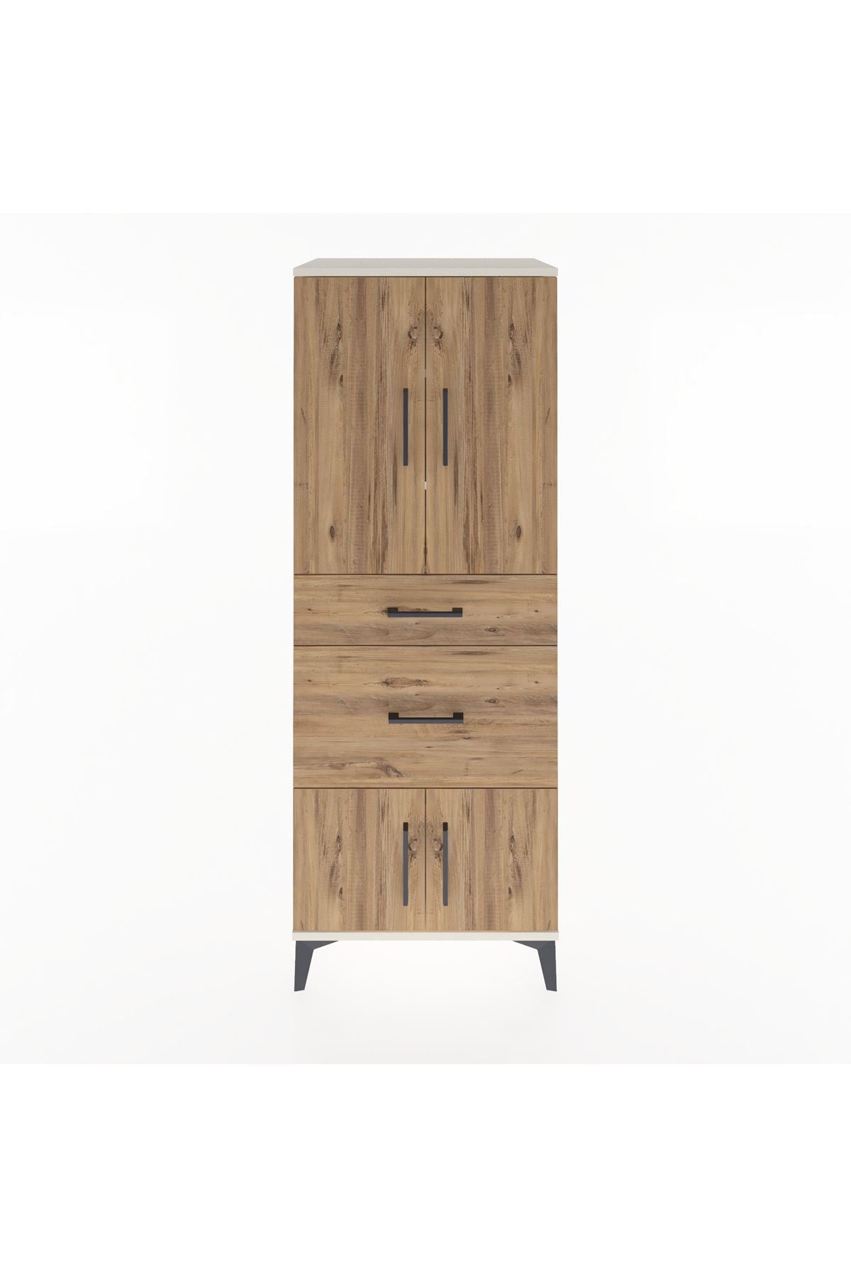 Hyperion Dolap 3 Raflı 2 Çekmeceli 4 Kapaklı 60x44x163 Aytaşı-Çam