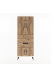 Hyperion Dolap 3 Raflı 2 Çekmeceli 4 Kapaklı 60x44x163 Aytaşı-Çam
