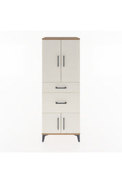 Hyperion Dolap 3 Raflı 2 Çekmeceli 4 Kapaklı 60x44x163 Çam-Aytaşı