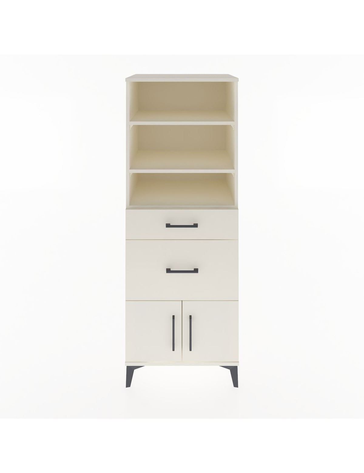 Hyperion Dolap 3 Raflı 2 Çekmeceli 2 Kapaklı 60x44x163 Aytaşı-Aytaşı