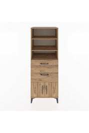 Hyperion Dolap 3 Raflı 2 Çekmeceli 2 Kapaklı 60x44x163 Çam-Çam