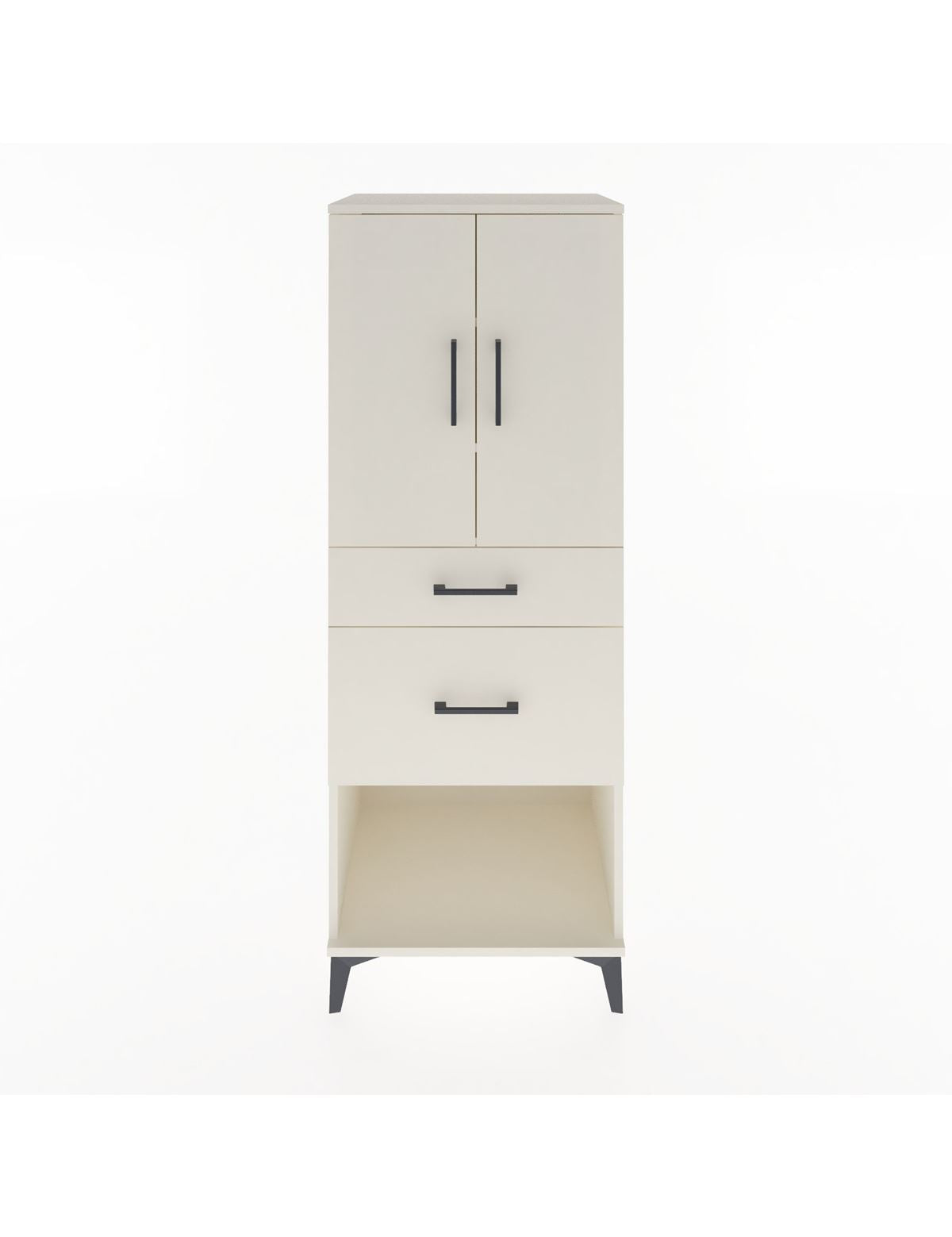 Hyperion Dolap 3 Raflı 2 Çekmeceli 2 Kapaklı 60x44x163 Aytaşı-Aytaşı