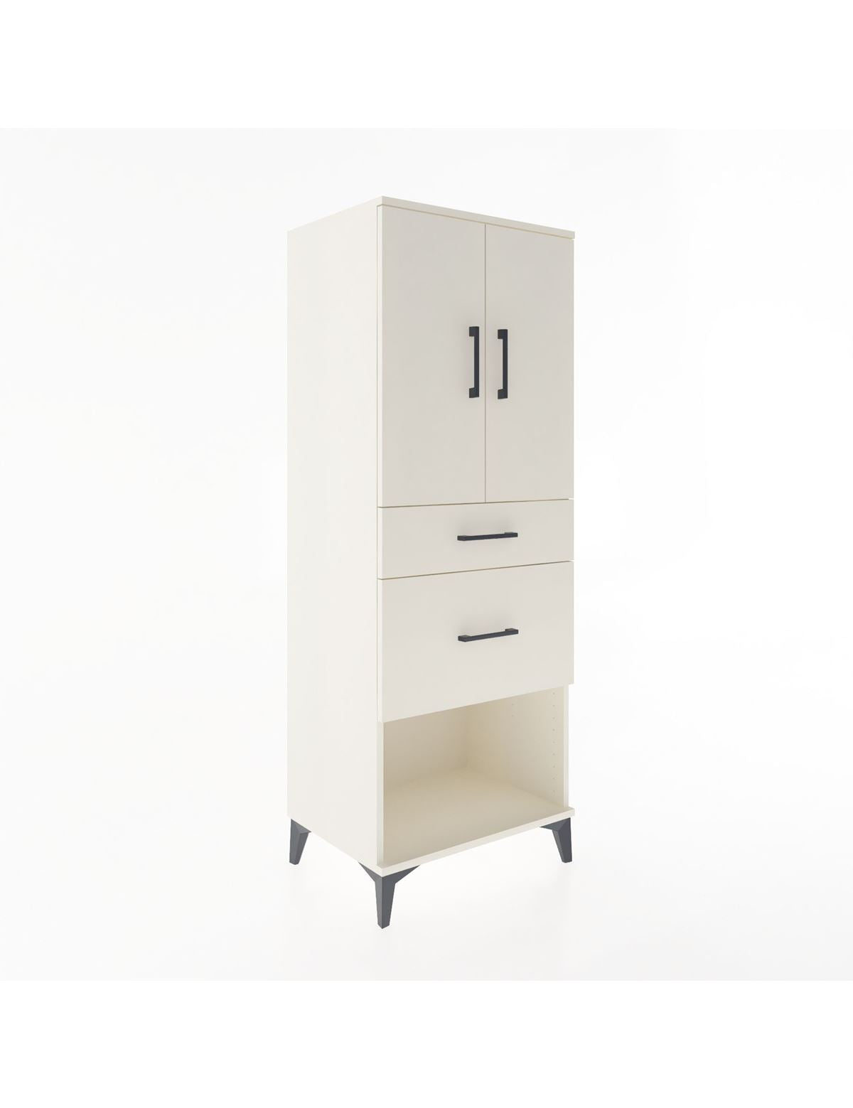 Hyperion Dolap 3 Raflı 2 Çekmeceli 2 Kapaklı 60x44x163 Aytaşı-Aytaşı