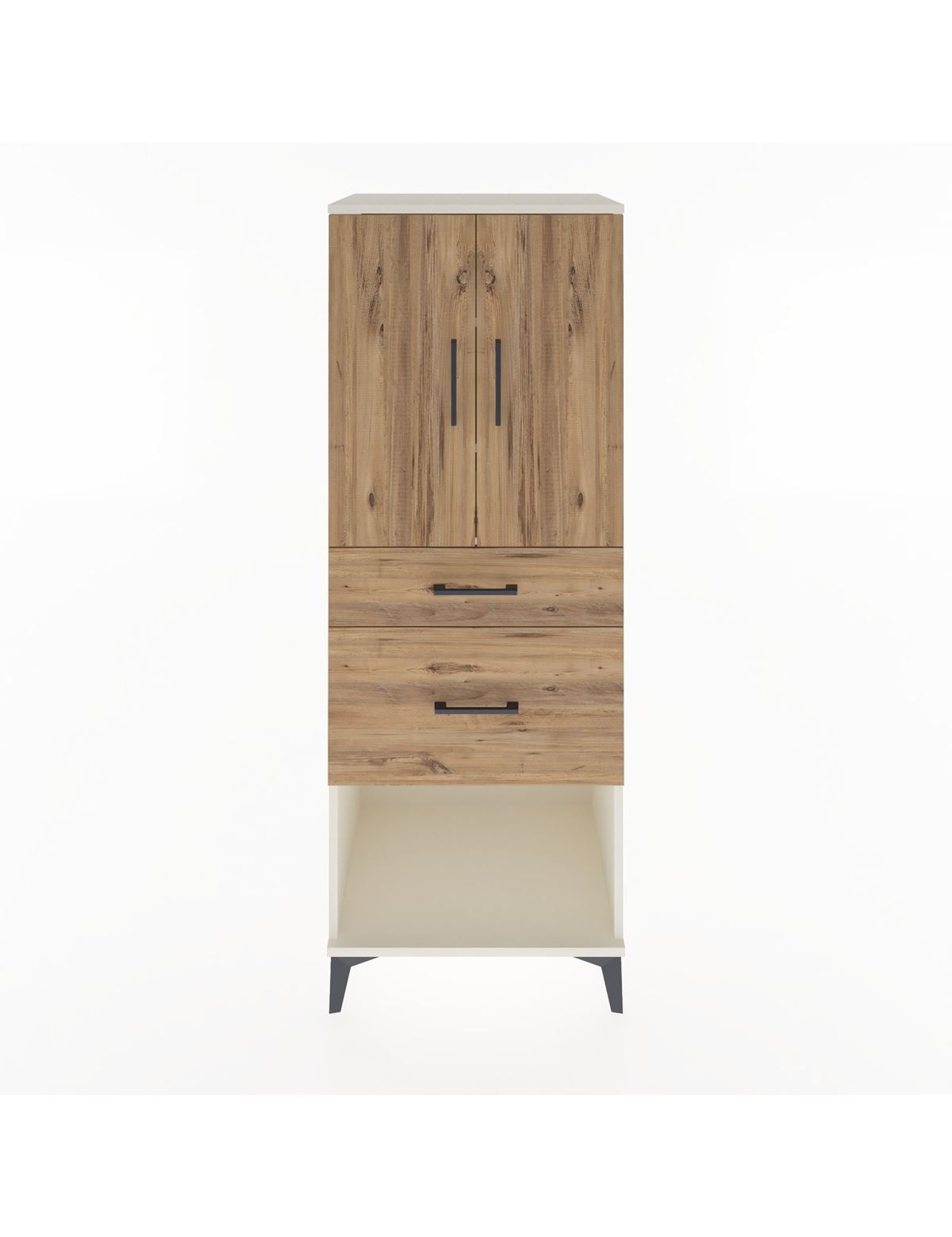 Hyperion Dolap 3 Raflı 2 Çekmeceli 2 Kapaklı 60x44x163 Aytaşı-Çam