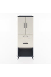 Hyperion Dolap 3 Raflı 2 Çekmeceli 2 Kapaklı 60x44x163 Antrasit-Aytaşı