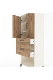 Hyperion Dolap 3 Raflı 2 Çekmeceli 2 Kapaklı 60x44x163 Aytaşı-Çam