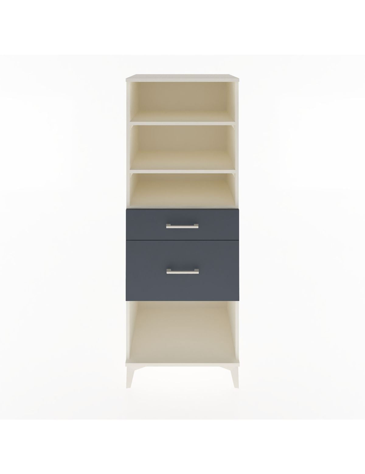 Hyperion Dolap 3 Raflı 2 Çekmeceli 60x44x163 Aytaşı-Antrasit