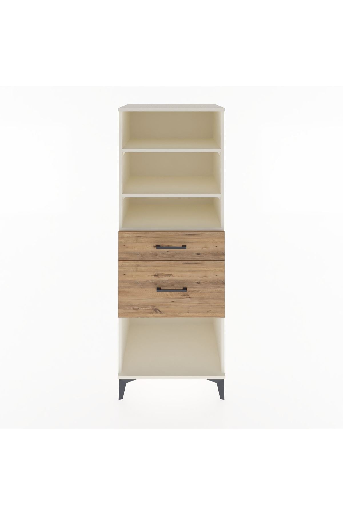 Hyperion Dolap 3 Raflı 2 Çekmeceli 60x44x163 Aytaşı-Çam