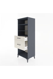 Hyperion Dolap 3 Raflı 2 Çekmeceli 60x44x163 Antrasit-Aytaşı