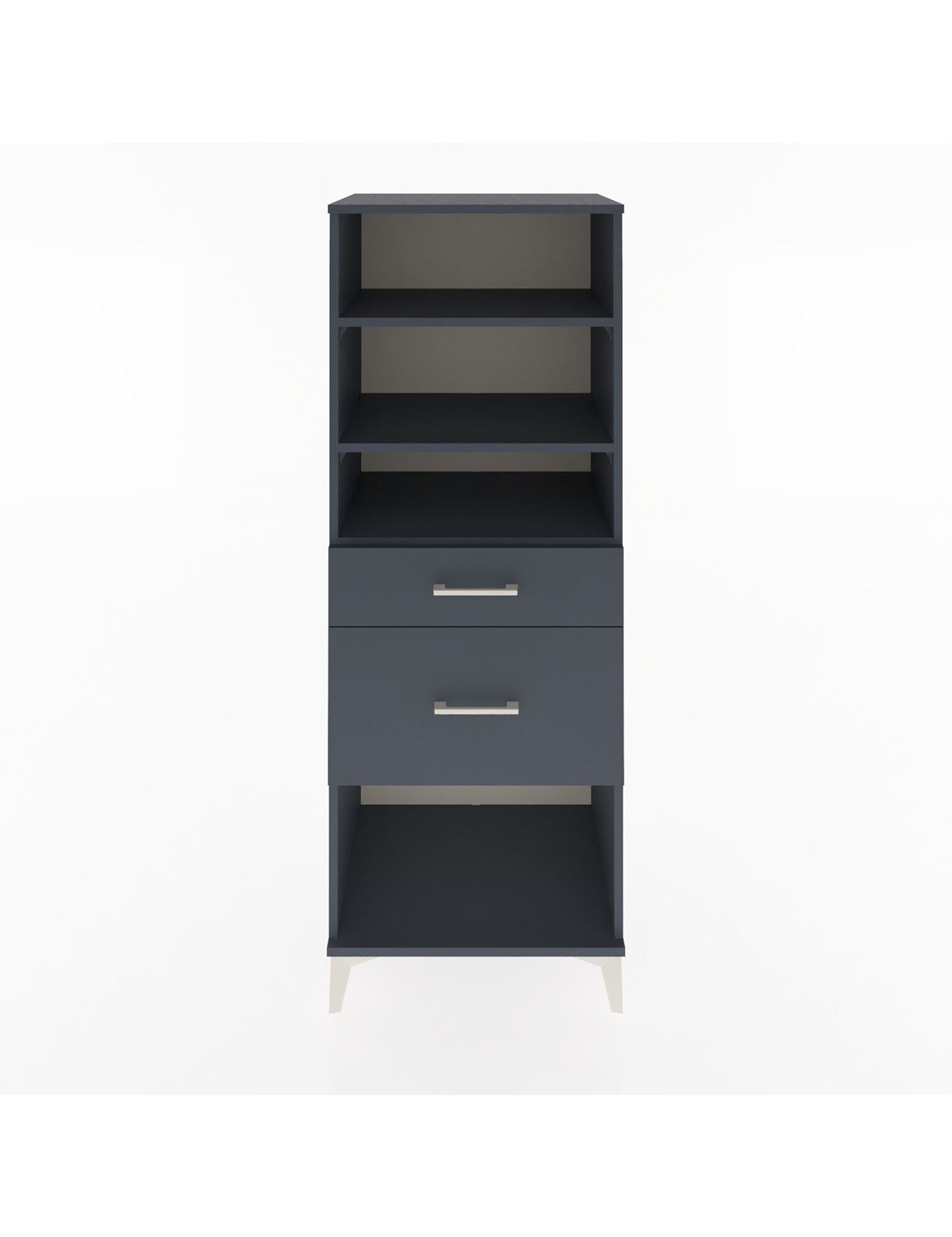 Hyperion Dolap 3 Raflı 2 Çekmeceli 60x44x163 Antrasit-Antrasit