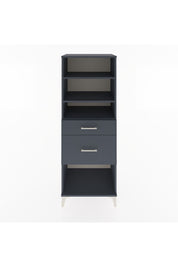 Hyperion Dolap 3 Raflı 2 Çekmeceli 60x44x163 Antrasit-Antrasit