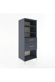 Hyperion Dolap 3 Raflı 2 Çekmeceli 60x44x163 Antrasit-Antrasit