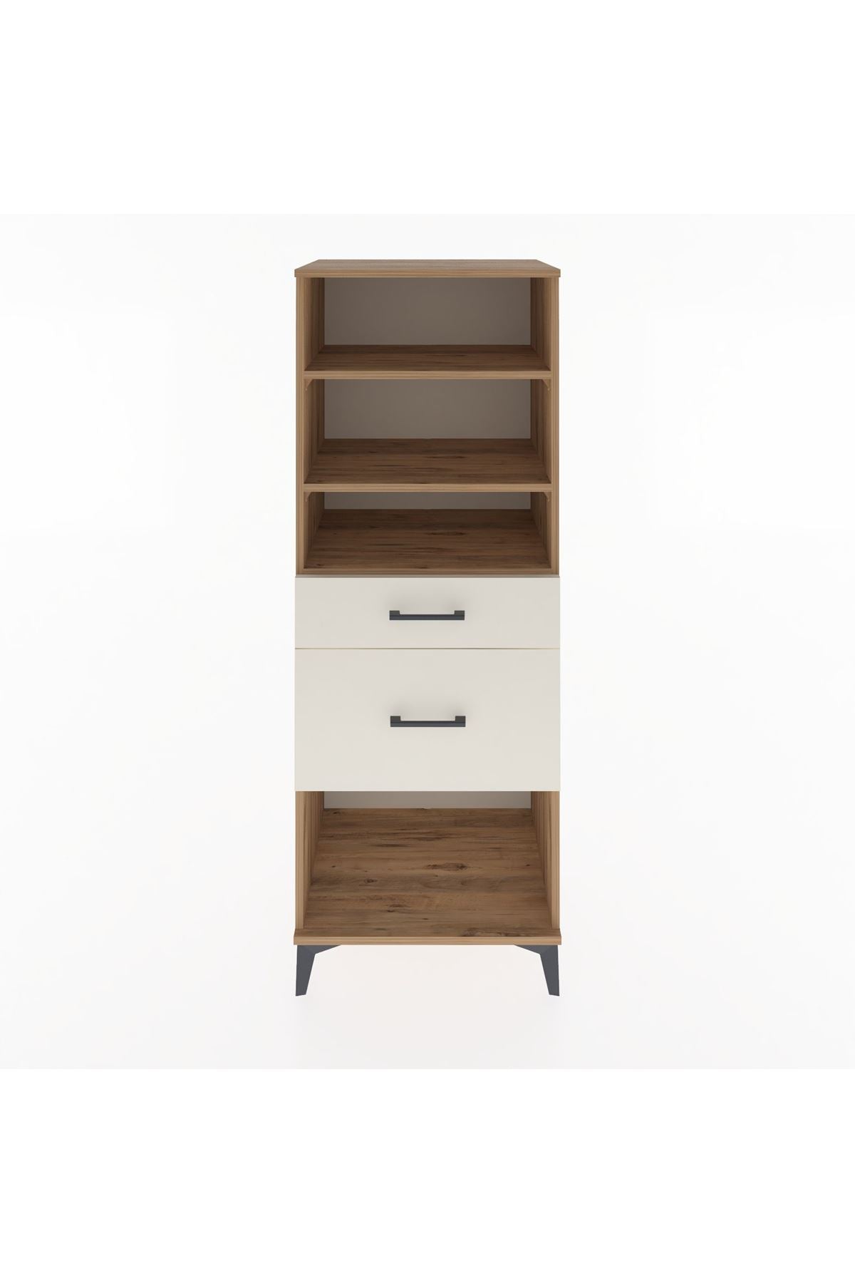 Hyperion Dolap 3 Raflı 2 Çekmeceli 60x44x163 Çam-Aytaşı