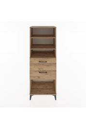 Hyperion Dolap 3 Raflı 2 Çekmeceli 60x44x163 Çam-Çam