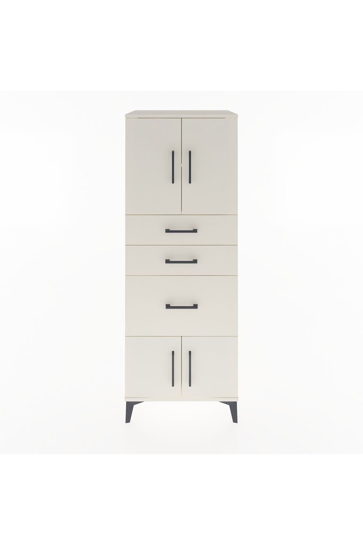 Hyperion Dolap 2 Raflı 3 Çekmeceli 4 Kapaklı 60x44x163 Aytaşı-Aytaşı