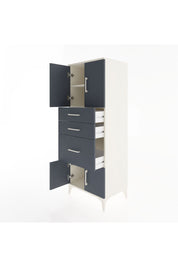 Hyperion Dolap 2 Raflı 3 Çekmeceli 4 Kapaklı 60x44x163 Aytaşı-Antrasit