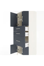 Hyperion Dolap 2 Raflı 3 Çekmeceli 4 Kapaklı 60x44x163 Aytaşı-Antrasit