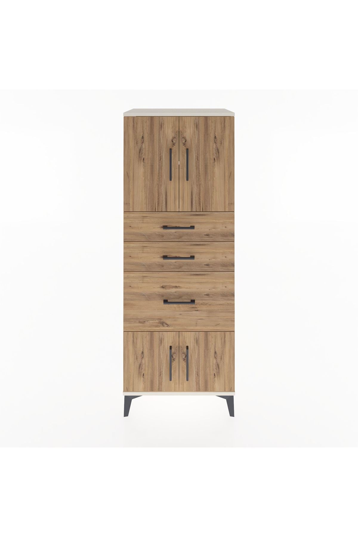 Hyperion Dolap 2 Raflı 3 Çekmeceli 4 Kapaklı 60x44x163 Aytaşı-Çam