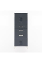 Hyperion Dolap 2 Raflı 3 Çekmeceli 4 Kapaklı 60x44x163 Antrasit-Antrasit