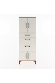 Hyperion Dolap 2 Raflı 3 Çekmeceli 4 Kapaklı 60x44x163 Çam-Aytaşı