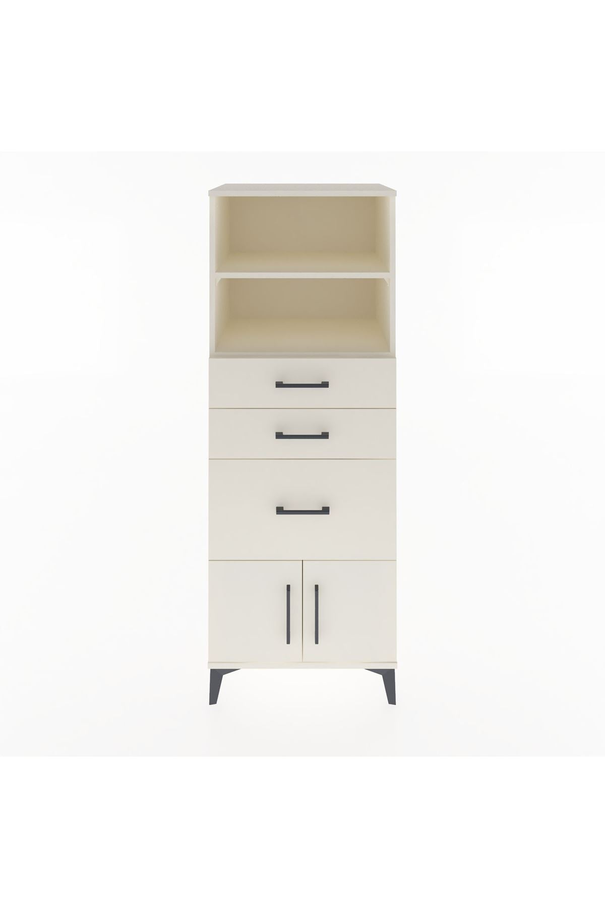 Hyperion Dolap 2 Raflı 3 Çekmeceli 2 Kapaklı 60x44x163 Aytaşı-Aytaşı