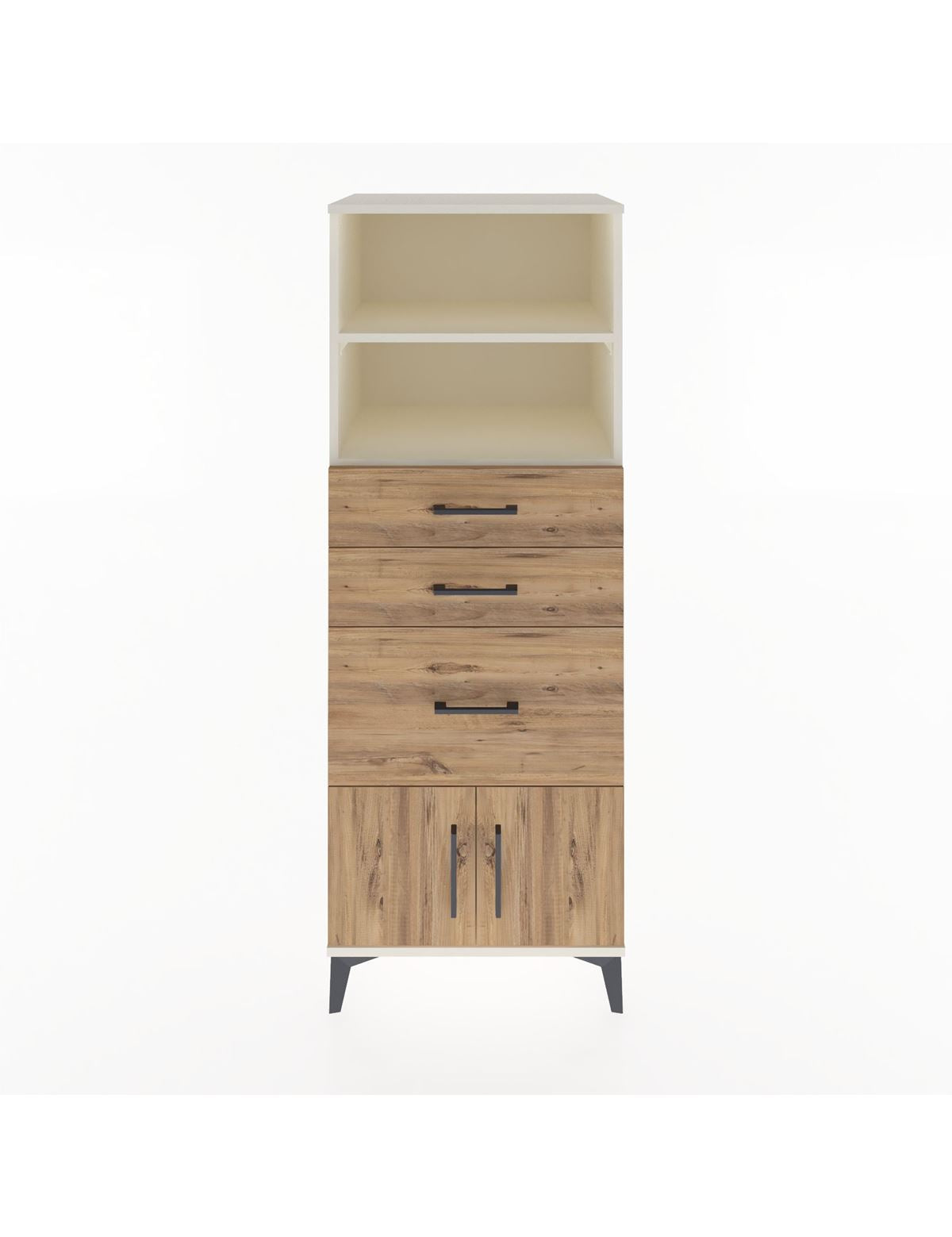 Hyperion Dolap 2 Raflı 3 Çekmeceli 2 Kapaklı 60x44x163 Aytaşı-Çam