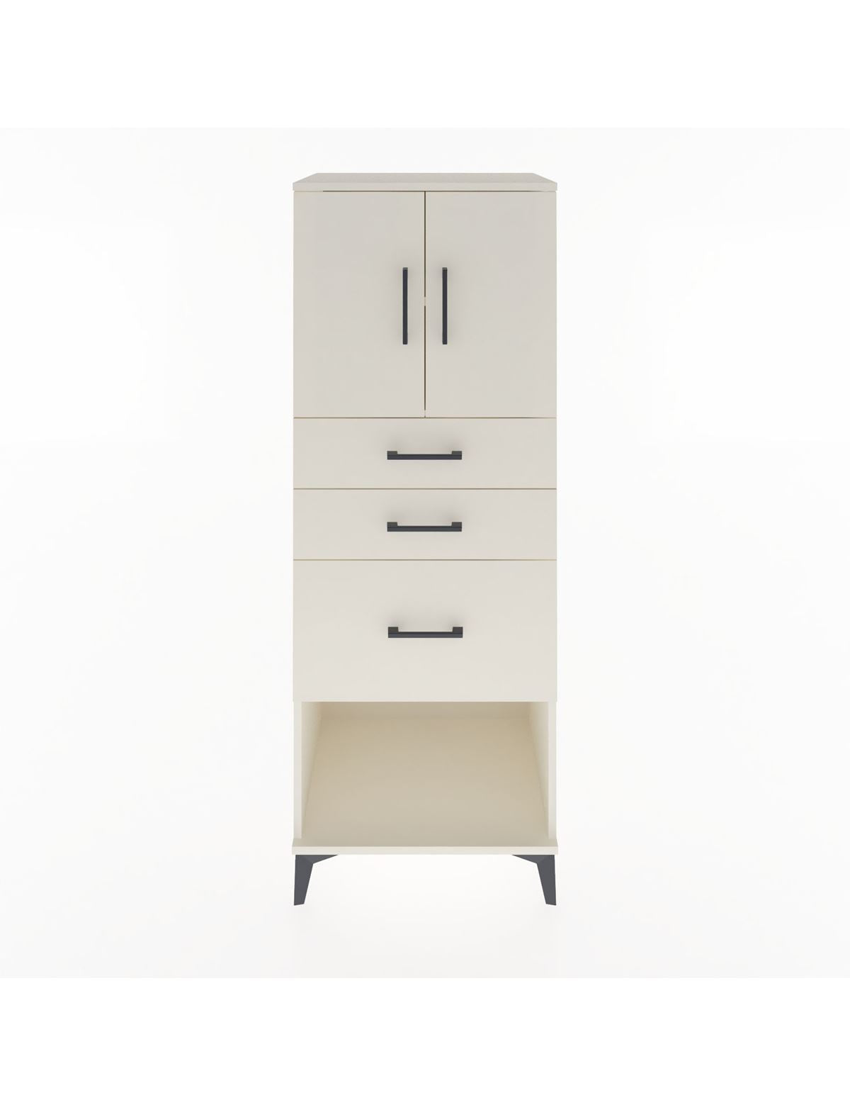 Hyperion Dolap 2 Raflı 3 Çekmeceli 2 Kapaklı 60x44x163 Aytaşı-Aytaşı