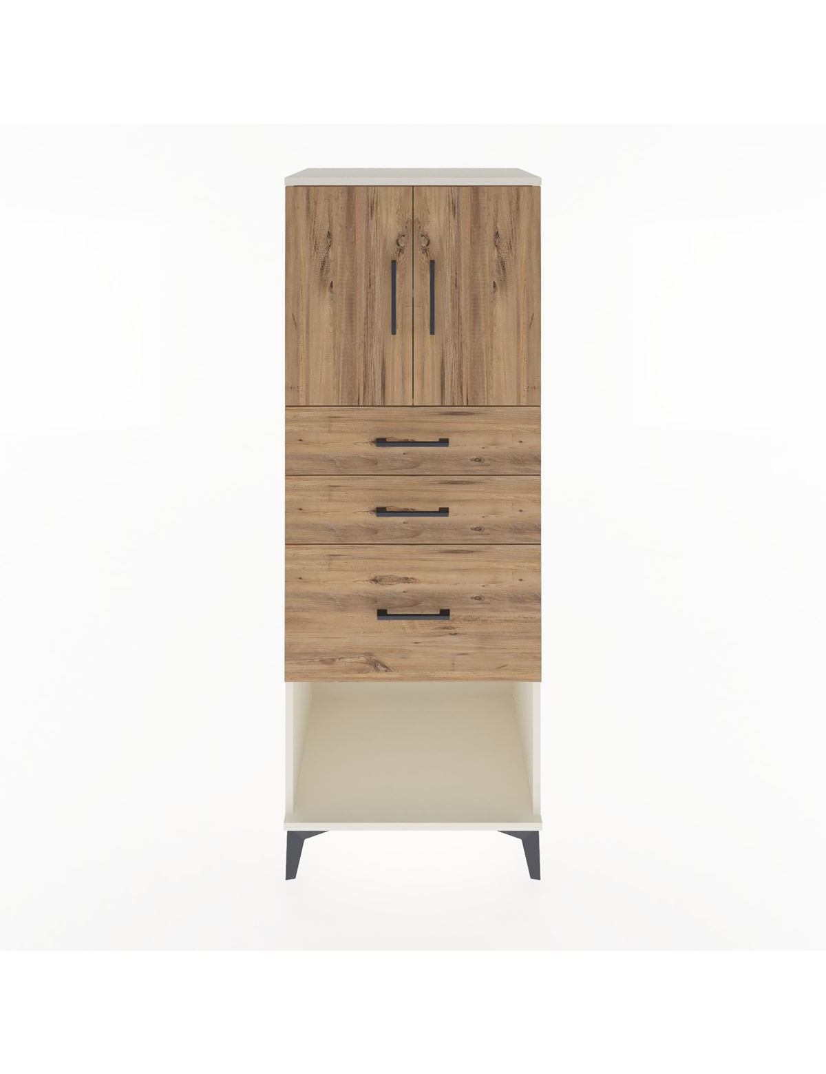 Hyperion Dolap 2 Raflı 3 Çekmeceli 2 Kapaklı 60x44x163 Aytaşı-Çam